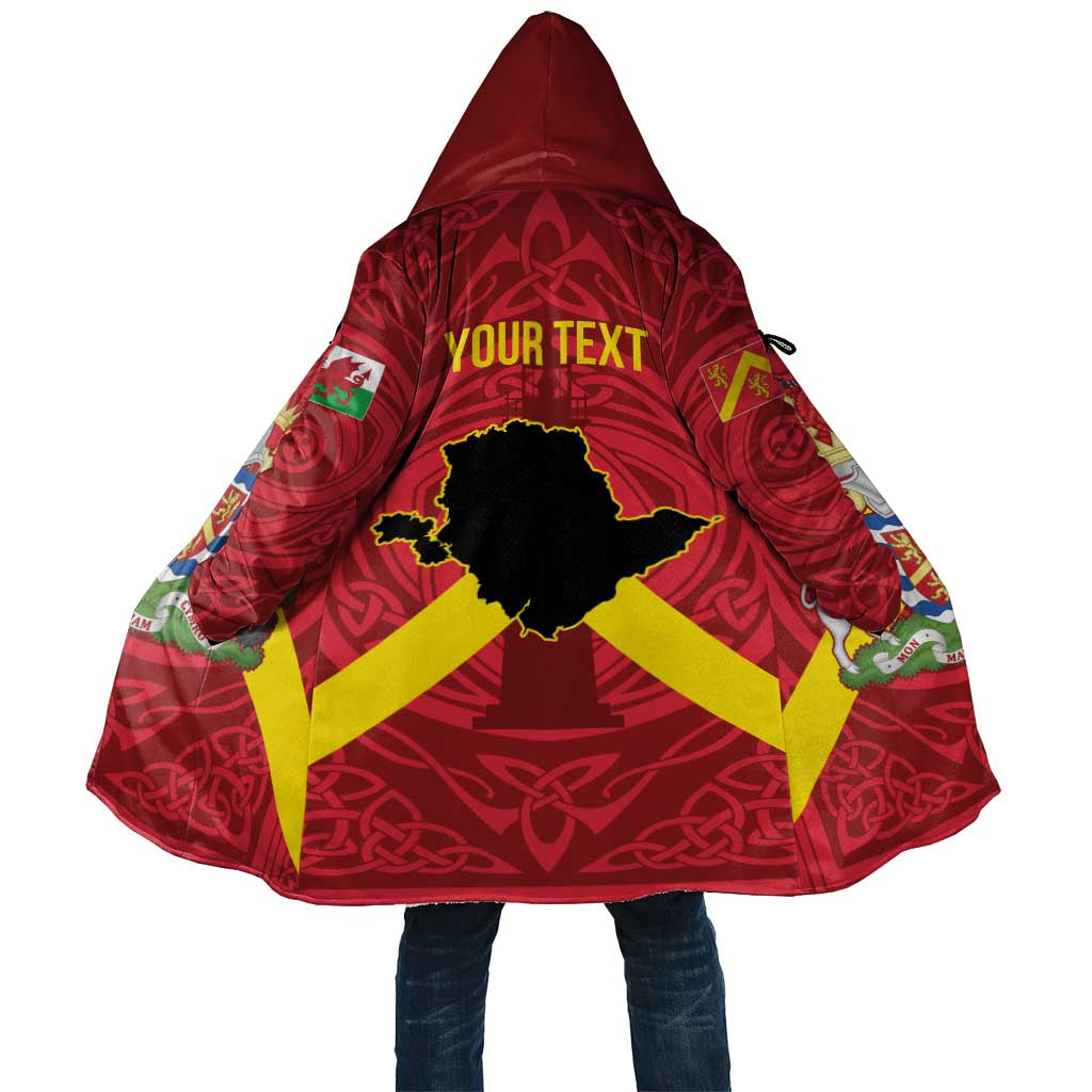 Personalized Anglesey Ynys Mon Cloak Map and Emblem Celtic Style - Wonder Print Shop