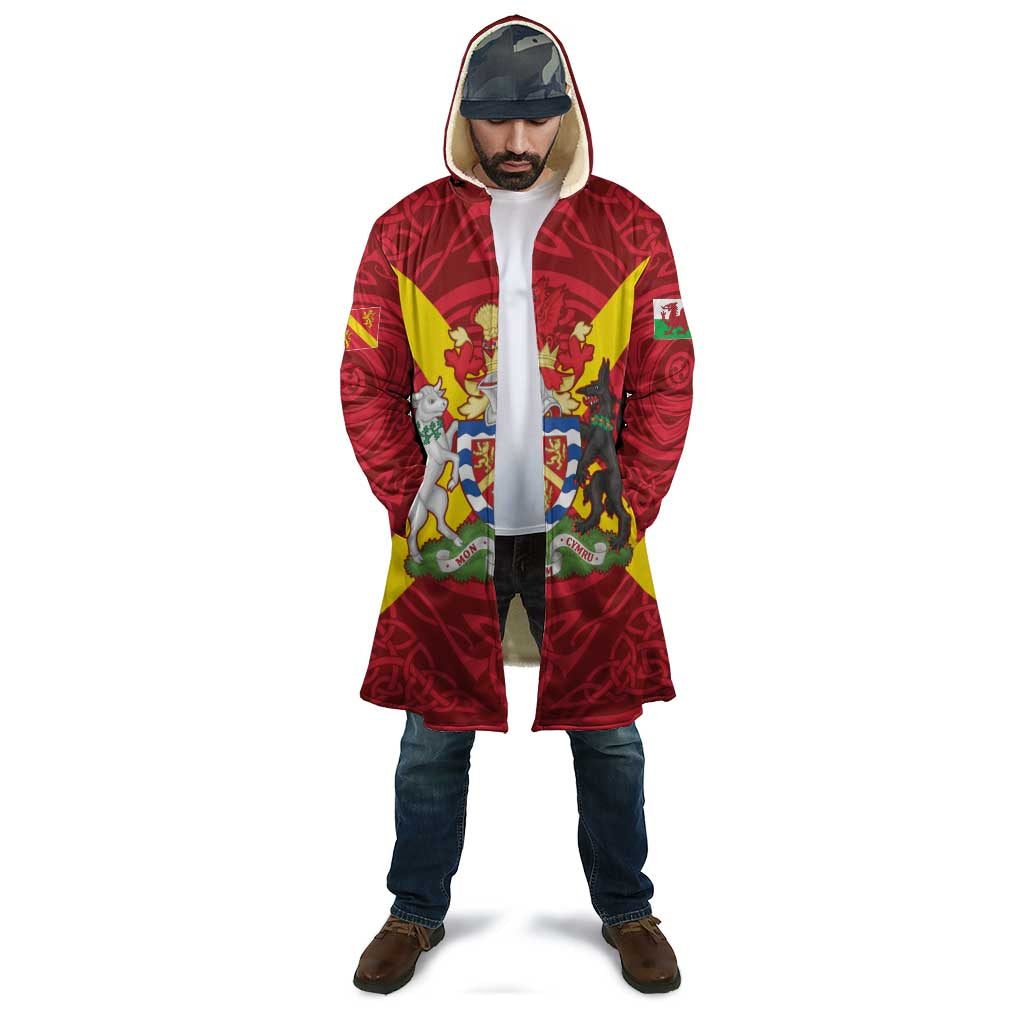 Personalized Anglesey Ynys Mon Cloak Map and Emblem Celtic Style - Wonder Print Shop