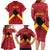 Personalized Anglesey Ynys Mon Family Matching Long Sleeve Bodycon Dress and Hawaiian Shirt Map and Emblem Celtic Style - Wonder Print Shop