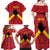 Personalized Anglesey Ynys Mon Family Matching Off Shoulder Maxi Dress and Hawaiian Shirt Map and Emblem Celtic Style - Wonder Print Shop