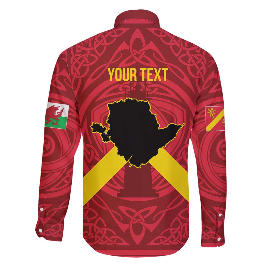 Personalized Anglesey Ynys Mon Family Matching Puletasi and Hawaiian Shirt Map and Emblem Celtic Style - Wonder Print Shop