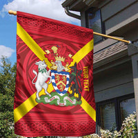 Personalized Anglesey Ynys Mon Garden Flag Map and Emblem Celtic Style - Wonder Print Shop