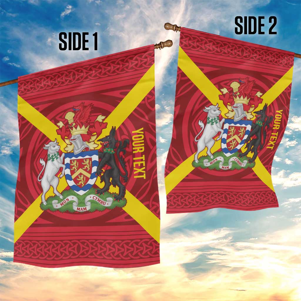 Personalized Anglesey Ynys Mon Garden Flag Map and Emblem Celtic Style - Wonder Print Shop