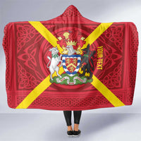 Personalized Anglesey Ynys Mon Hooded Blanket Map and Emblem Celtic Style - Wonder Print Shop