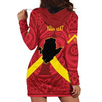 Personalized Anglesey Ynys Mon Hoodie Dress Map and Emblem Celtic Style - Wonder Print Shop