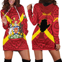 Personalized Anglesey Ynys Mon Hoodie Dress Map and Emblem Celtic Style - Wonder Print Shop