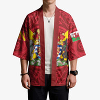 Personalized Anglesey Ynys Mon Kimono Map and Emblem Celtic Style - Wonder Print Shop