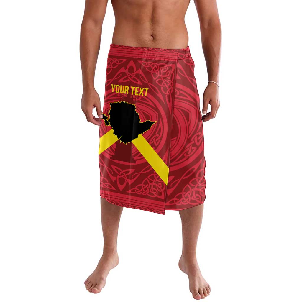 Personalized Anglesey Ynys Mon Lavalava Map and Emblem Celtic Style - Wonder Print Shop