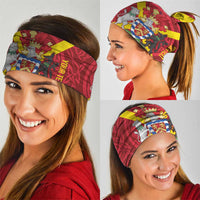 Personalized Anglesey Ynys Mon Neck Gaiter Map and Emblem Celtic Style - Wonder Print Shop