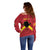 Personalized Anglesey Ynys Mon Off Shoulder Sweater Map and Emblem Celtic Style - Wonder Print Shop