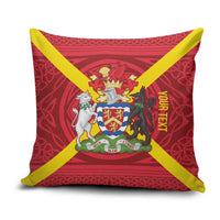 Personalized Anglesey Ynys Mon Pillow Cover Map and Emblem Celtic Style - Wonder Print Shop