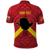 Personalized Anglesey Ynys Mon Polo Shirt Map and Emblem Celtic Style - Wonder Print Shop