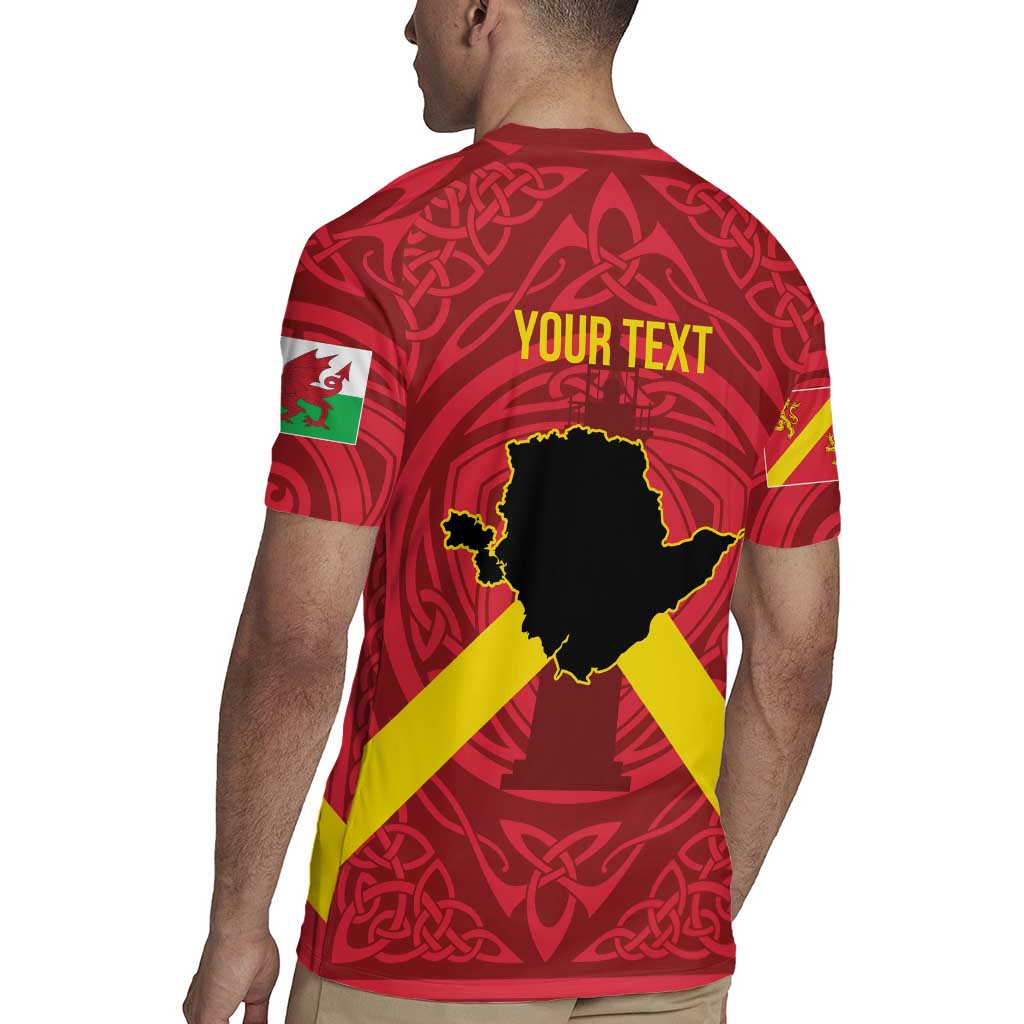 Personalized Anglesey Ynys Mon Rugby Jersey Map and Emblem Celtic Style - Wonder Print Shop
