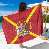 Personalized Anglesey Ynys Mon Sarong Map and Emblem Celtic Style - Wonder Print Shop