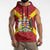 Personalized Anglesey Ynys Mon Sleeveless Hoodie Map and Emblem Celtic Style - Wonder Print Shop