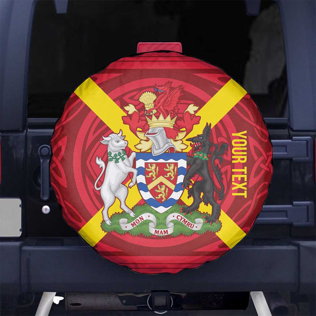 Personalized Anglesey Ynys Mon Spare Tire Cover Map and Emblem Celtic Style - Wonder Print Shop