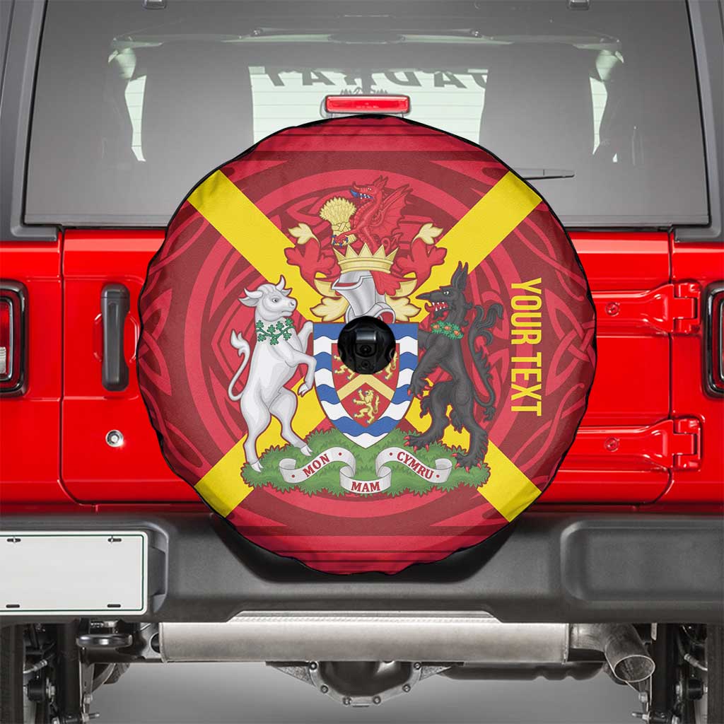 Personalized Anglesey Ynys Mon Spare Tire Cover Map and Emblem Celtic Style - Wonder Print Shop