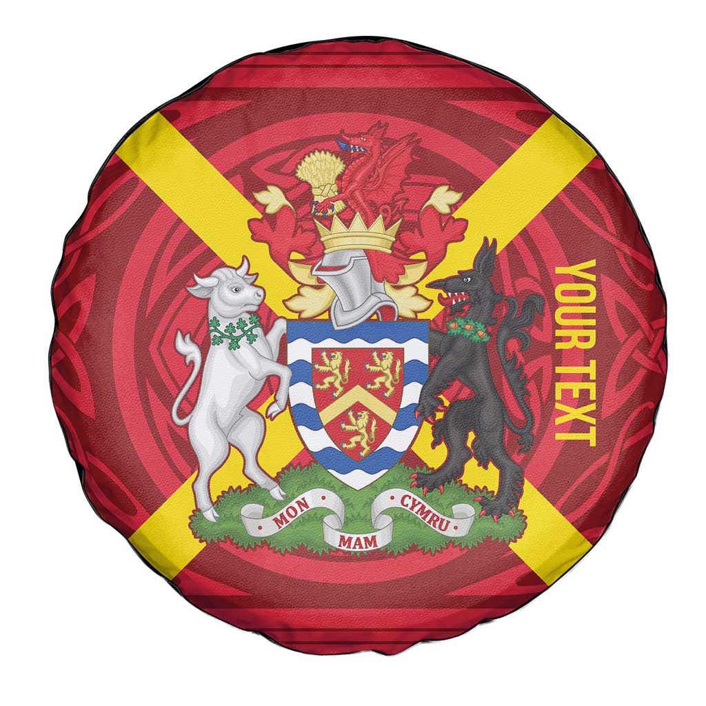 Personalized Anglesey Ynys Mon Spare Tire Cover Map and Emblem Celtic Style - Wonder Print Shop