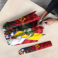 Personalized Anglesey Ynys Mon Umbrella Map and Emblem Celtic Style - Wonder Print Shop