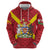 Personalized Anglesey Ynys Mon Zip Hoodie Map and Emblem Celtic Style - Wonder Print Shop