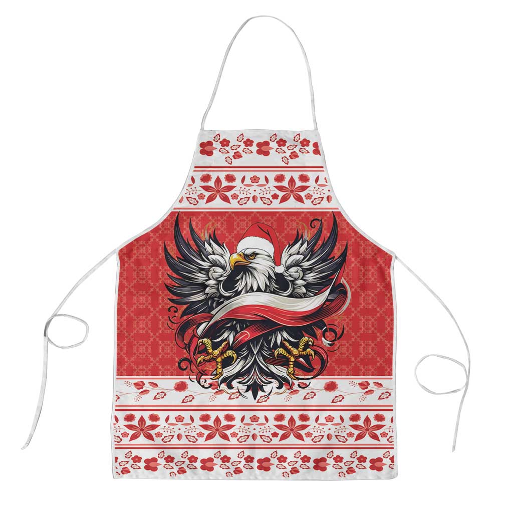Poland Christmas Apron Polish Eagle with Flag Style - Wonder Print Shop