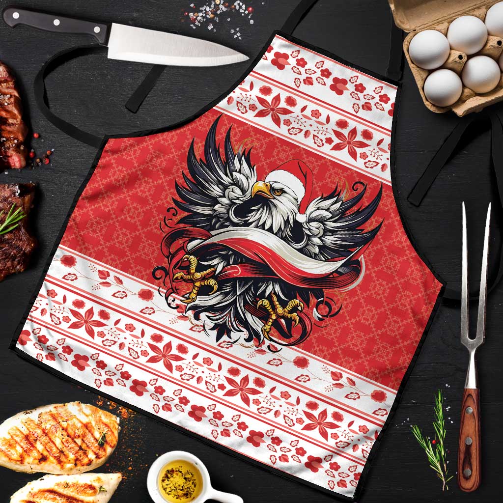 Poland Christmas Apron Polish Eagle with Flag Style - Wonder Print Shop