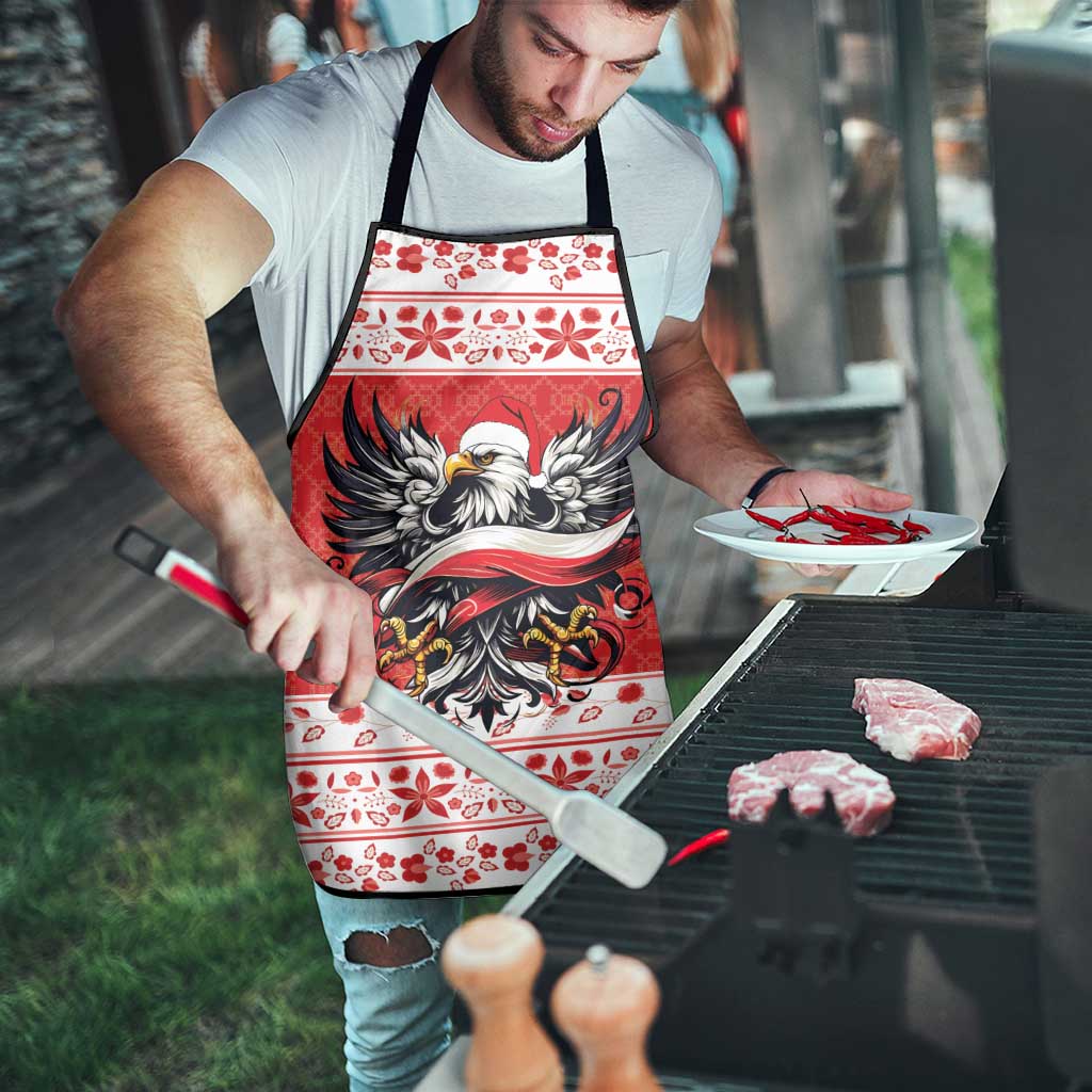 Poland Christmas Apron Polish Eagle with Flag Style - Wonder Print Shop