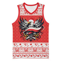 Poland Christmas Basketball Jersey Polish Eagle with Flag Style - Wonder Print Shop