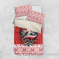 Poland Christmas Bedding Set Polish Eagle with Flag Style - Wonder Print Shop