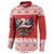 Poland Christmas Button Sweatshirt Polish Eagle with Flag Style - Wonder Print Shop