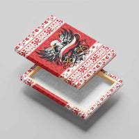 Poland Christmas Canvas Wall Art Polish Eagle with Flag Style - Wonder Print Shop