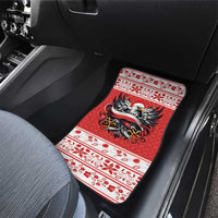 Poland Christmas Car Mats Polish Eagle with Flag Style - Wonder Print Shop