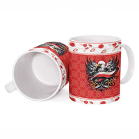 Poland Christmas Ceramic Mug Polish Eagle with Flag Style - Wonder Print Shop