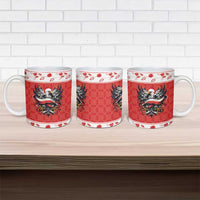 Poland Christmas Ceramic Mug Polish Eagle with Flag Style - Wonder Print Shop