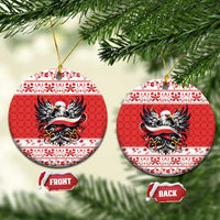 Poland Christmas Ceramic Ornament Polish Eagle with Flag Style - Wonder Print Shop