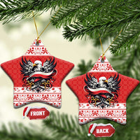 Poland Christmas Ceramic Ornament Polish Eagle with Flag Style - Wonder Print Shop