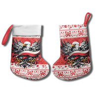 Poland Christmas Stocking Polish Eagle with Flag Style - Wonder Print Shop