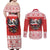 Poland Christmas Couples Matching Off Shoulder Maxi Dress and Long Sleeve Button Shirt Polish Eagle with Flag Style - Wonder Print Shop