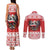 Poland Christmas Couples Matching Tank Maxi Dress and Long Sleeve Button Shirt Polish Eagle with Flag Style - Wonder Print Shop