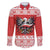 Poland Christmas Family Matching Long Sleeve Bodycon Dress and Hawaiian Shirt Polish Eagle with Flag Style - Wonder Print Shop