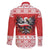 Poland Christmas Family Matching Mermaid Dress and Hawaiian Shirt Polish Eagle with Flag Style - Wonder Print Shop
