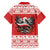 Poland Christmas Family Matching Off The Shoulder Long Sleeve Dress and Hawaiian Shirt Polish Eagle with Flag Style - Wonder Print Shop