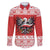 Poland Christmas Family Matching Off The Shoulder Long Sleeve Dress and Hawaiian Shirt Polish Eagle with Flag Style - Wonder Print Shop
