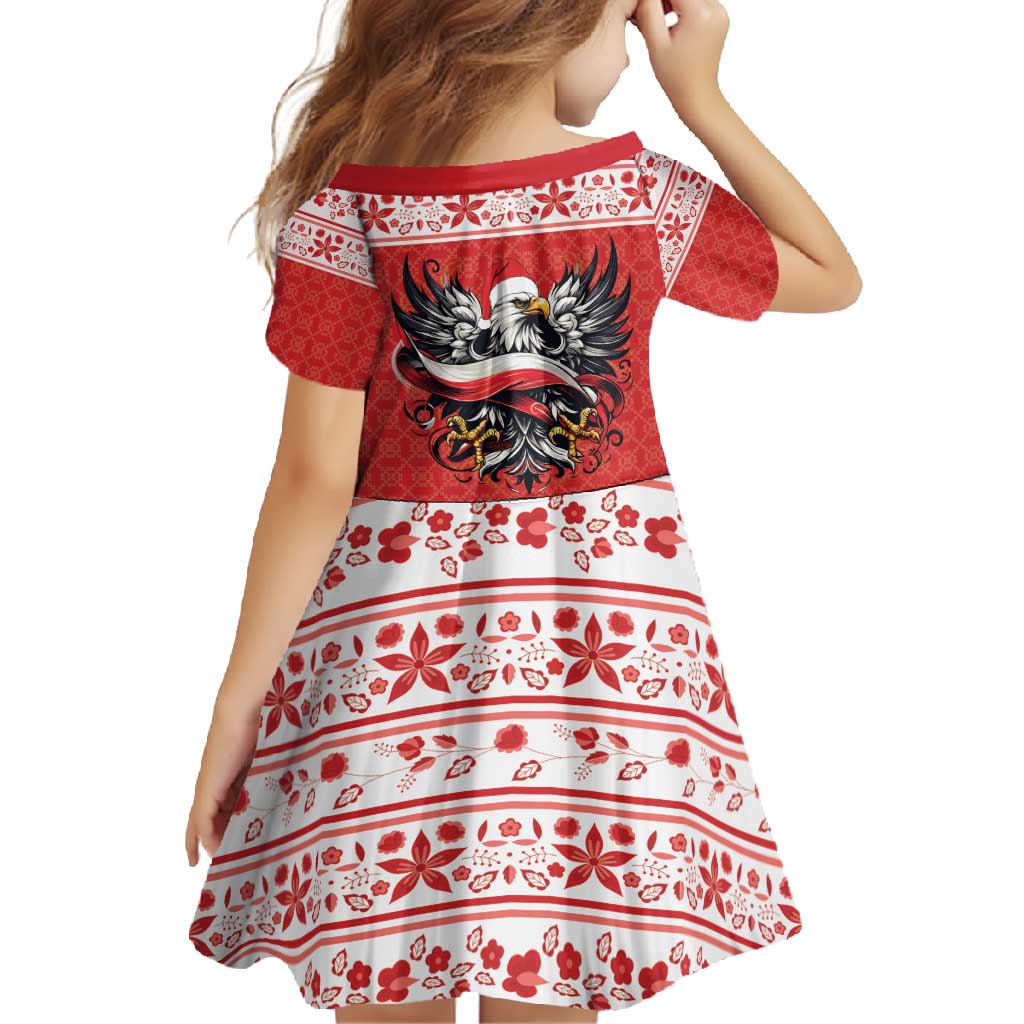 Poland Christmas Family Matching Off Shoulder Maxi Dress and Hawaiian Shirt Polish Eagle with Flag Style - Wonder Print Shop