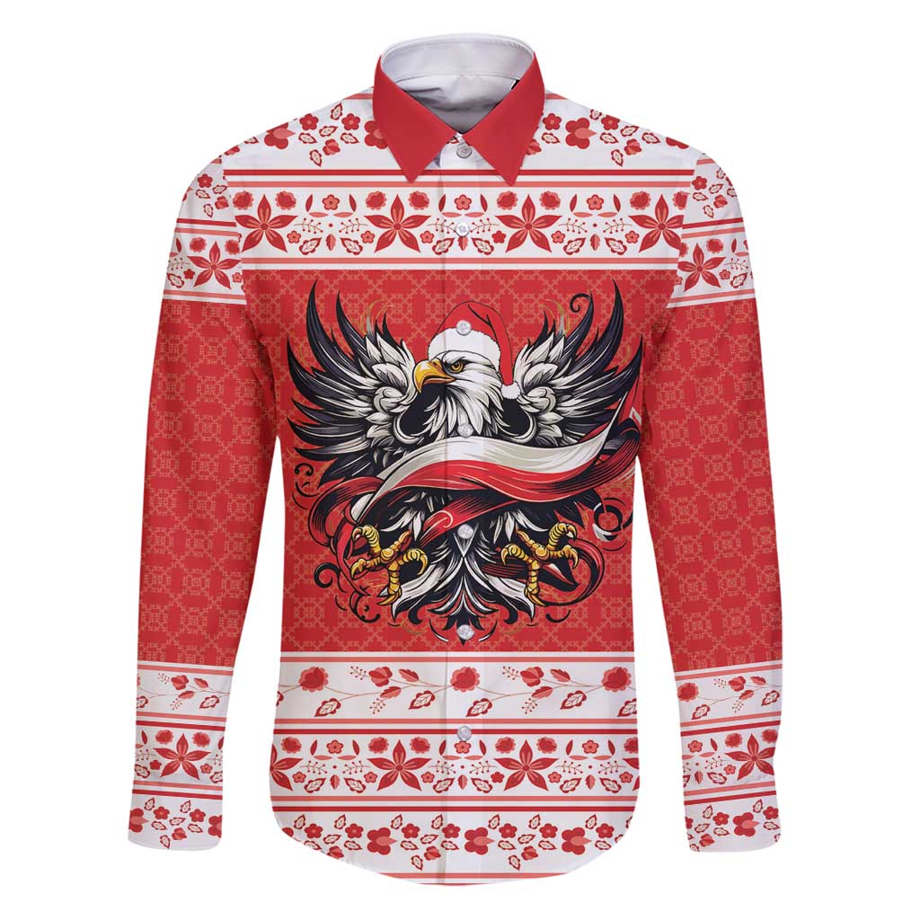 Poland Christmas Family Matching Puletasi and Hawaiian Shirt Polish Eagle with Flag Style - Wonder Print Shop