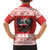Poland Christmas Family Matching Short Sleeve Bodycon Dress and Hawaiian Shirt Polish Eagle with Flag Style - Wonder Print Shop