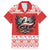 Poland Christmas Family Matching Short Sleeve Bodycon Dress and Hawaiian Shirt Polish Eagle with Flag Style - Wonder Print Shop