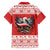 Poland Christmas Family Matching Short Sleeve Bodycon Dress and Hawaiian Shirt Polish Eagle with Flag Style - Wonder Print Shop