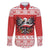 Poland Christmas Family Matching Short Sleeve Bodycon Dress and Hawaiian Shirt Polish Eagle with Flag Style - Wonder Print Shop