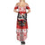 Poland Christmas Family Matching Summer Maxi Dress and Hawaiian Shirt Polish Eagle with Flag Style - Wonder Print Shop